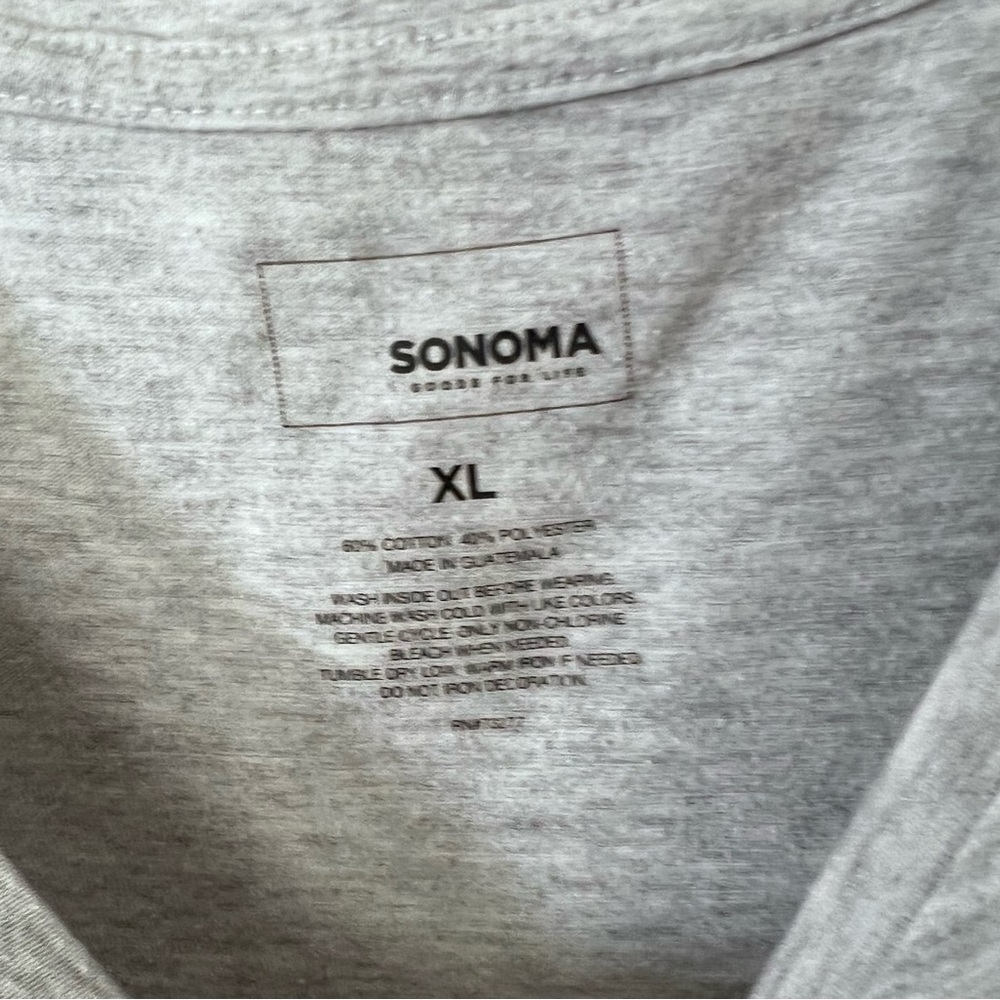 Upcycled Green & Gray Graphic Plant Sweatshirt/L-XL - Picture 4 of 4